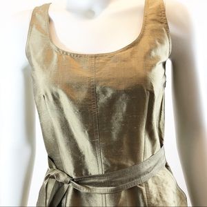 Emanuel Ungaro Gold Silk Dress Designer Vintage